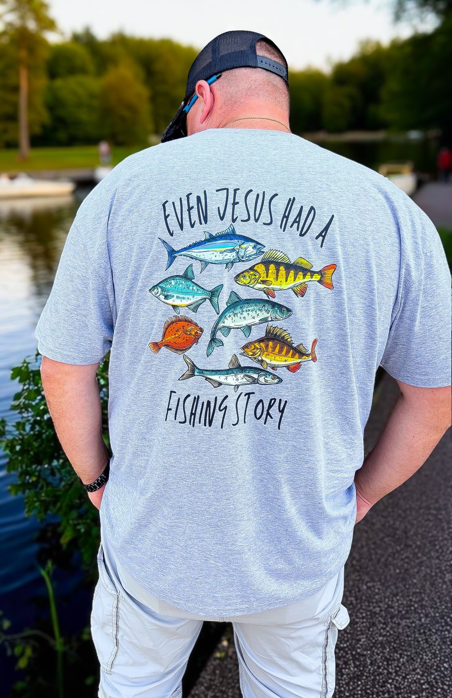 Even Jesus Had a Fishing Story Tees: DLTPO