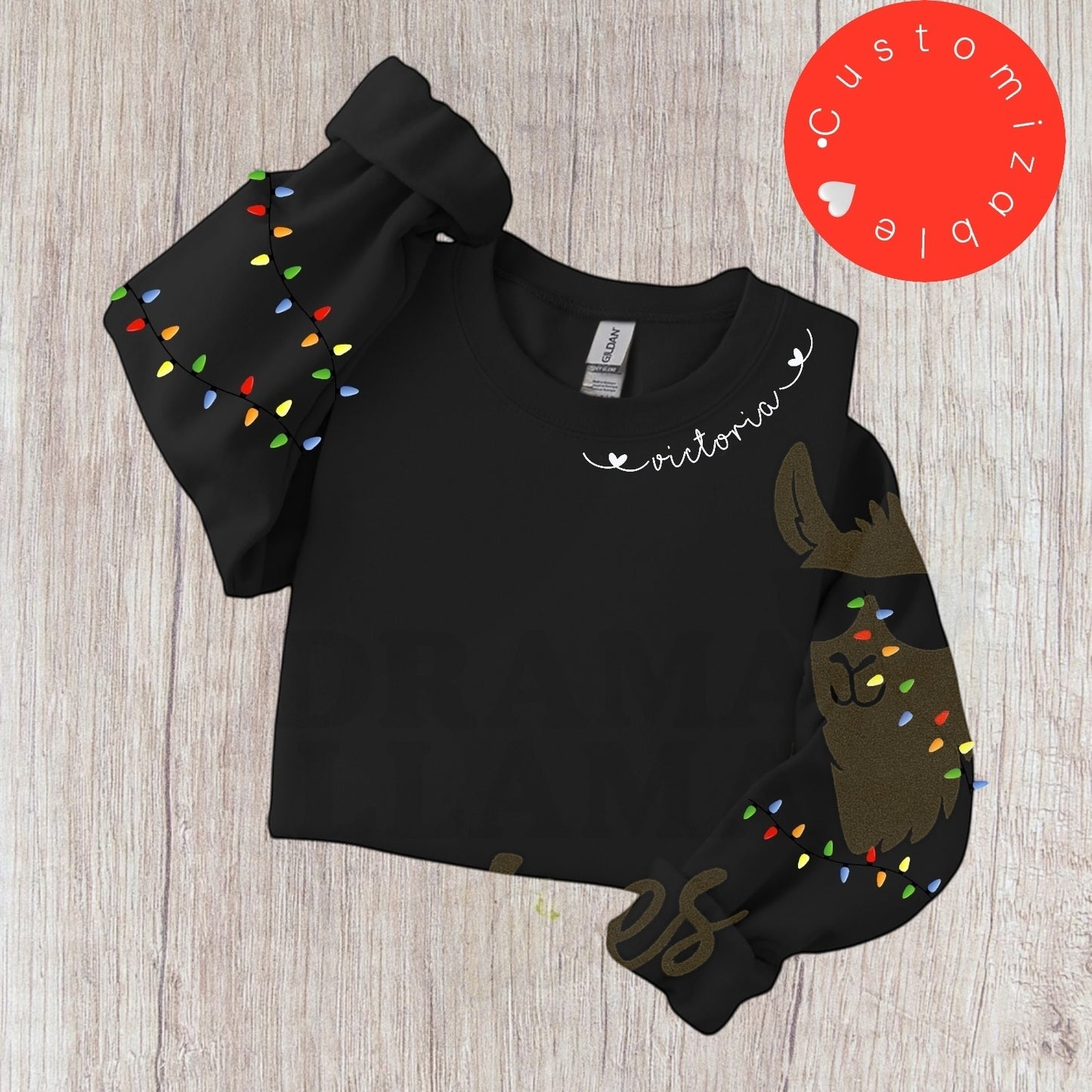 Customizable Christmas Lights Sweatshirts: Original Design