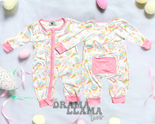 0-3 to 12-18 My First Easter Zippie: BLUE! Exclusives! CLOSEOUT SALE