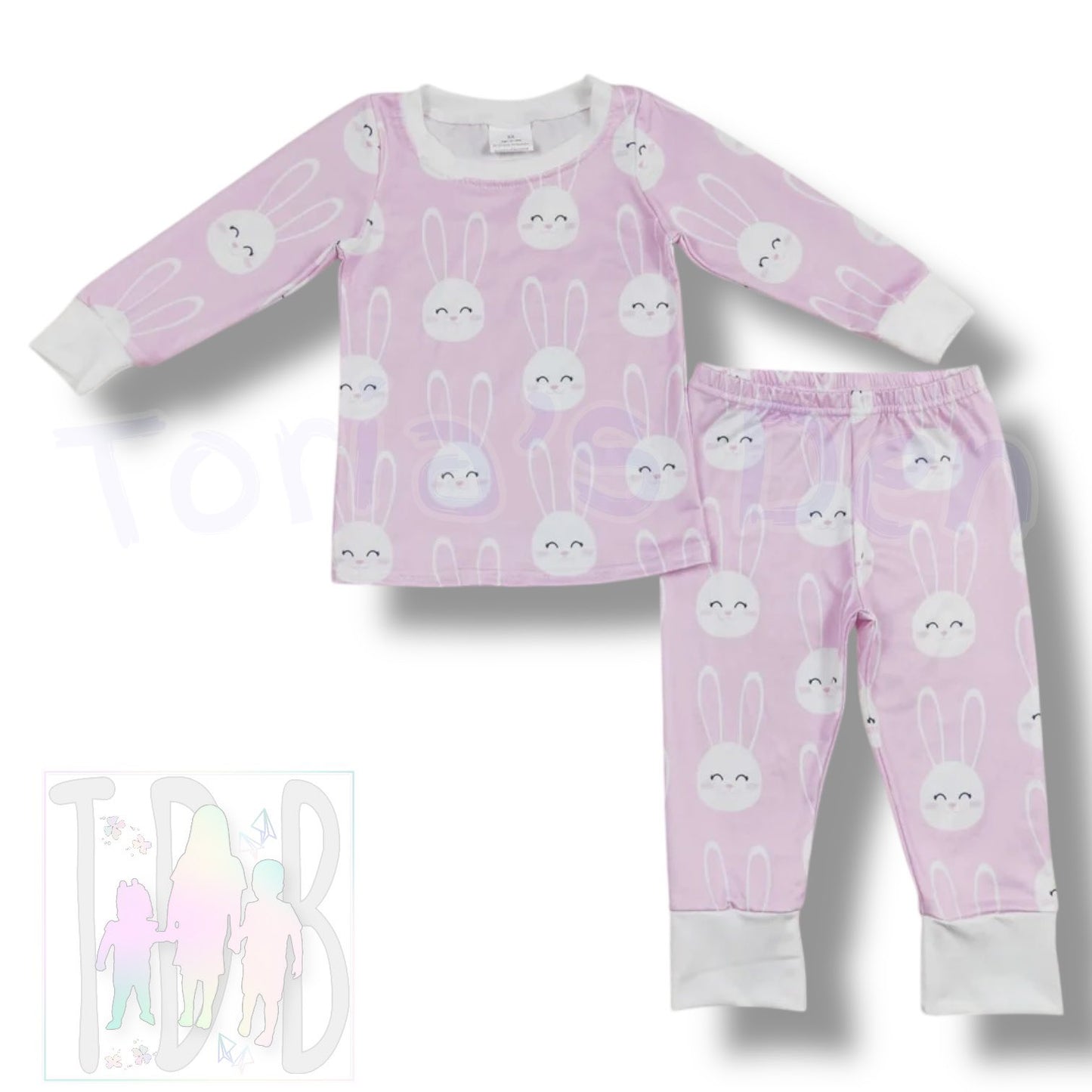 2T (2), 3T (2), 4T (2), 8-9 Pink Bunny Lounge  *Ready to Ship!*