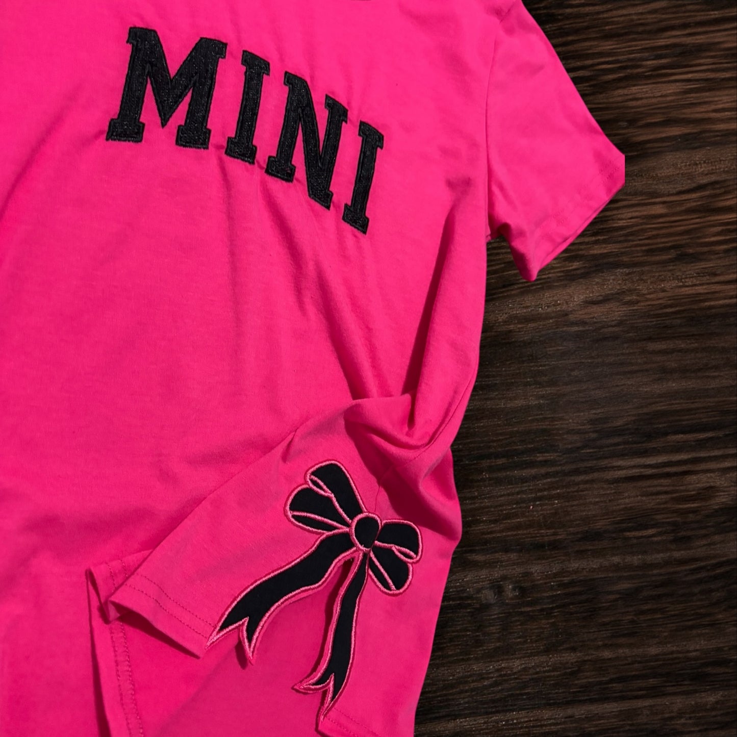 10-12 Embroidered Bow Mini Tee *CLOSEOUT*