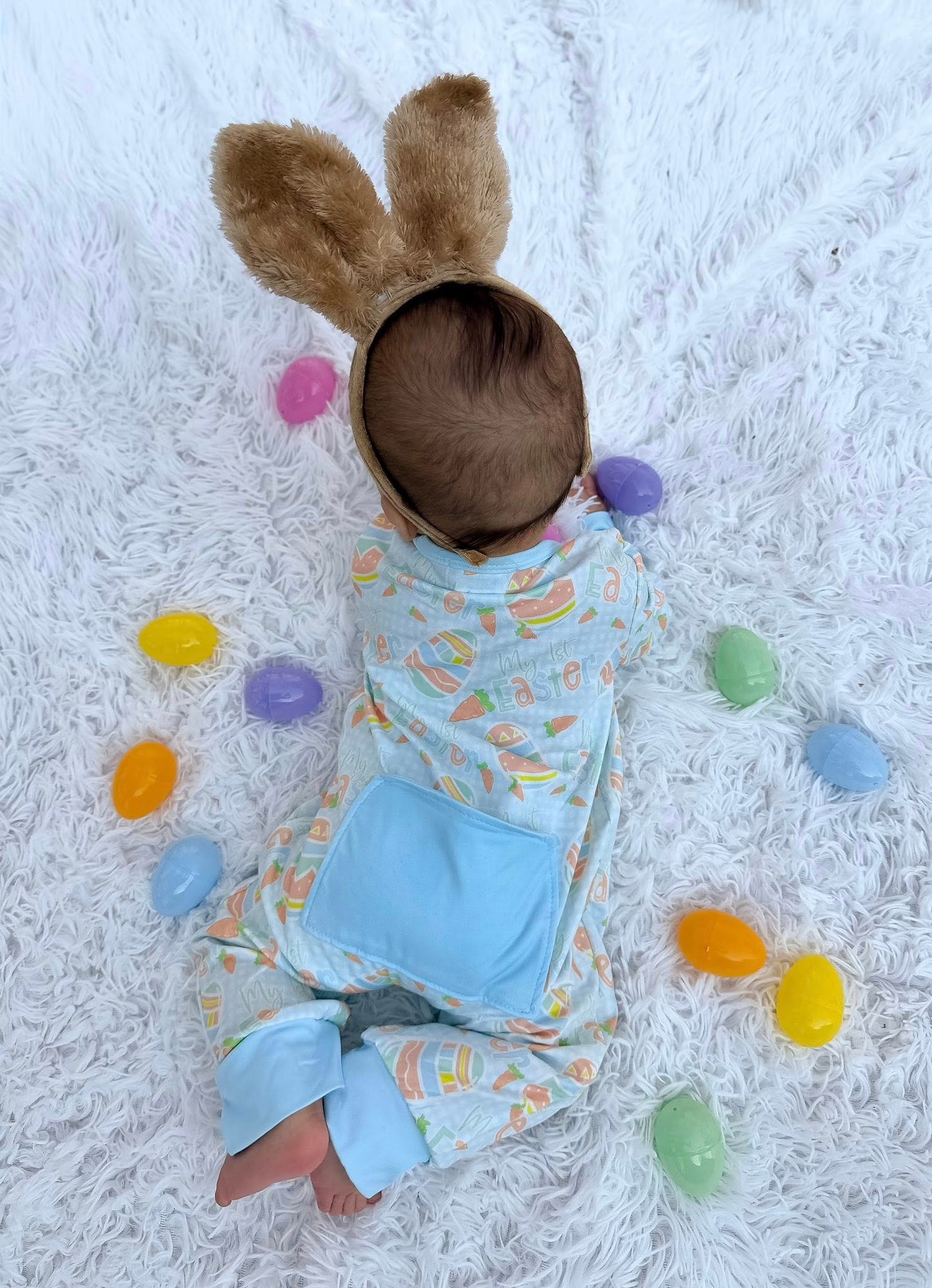 0-3 to 12-18 months My First Easter Zippie: BLUE! Exclusives! *CLOSEOUT SALE*