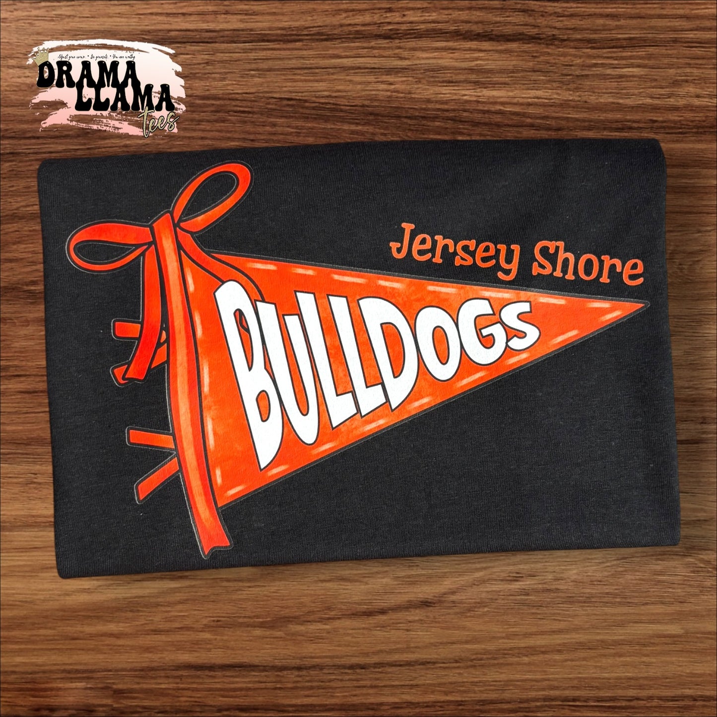 Pennant WITH BOW Spirit GILDAN SOFTSTYLE Tees | Put team name/info in note box!!