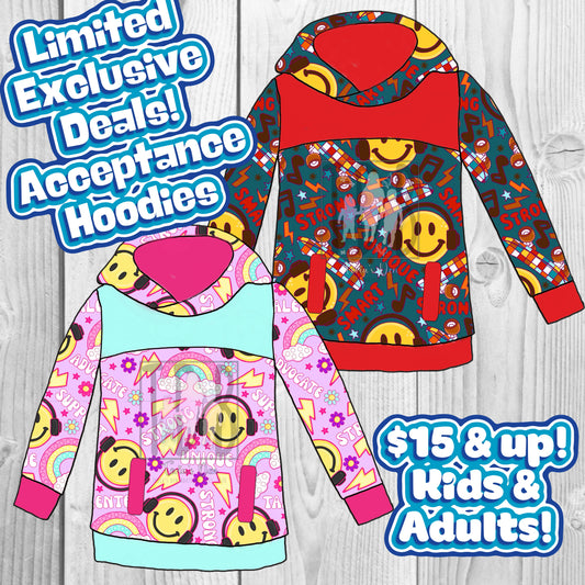 *LIMITED* Acceptance Hoodies Kids & Adult: TDB Exclusive Pre-Order