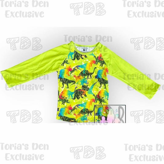 4T, 5-6 Dino Swim Rashguard, TDB Exclusive Swim: Ready to Ship