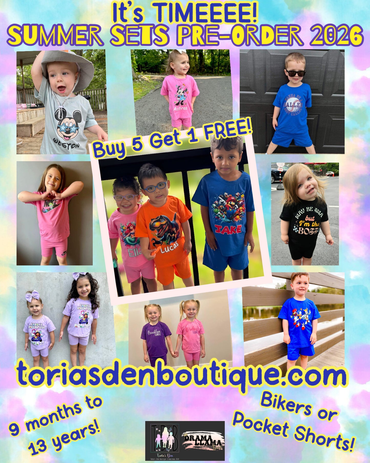 Customized Summer Sets Pre-Order 2026!