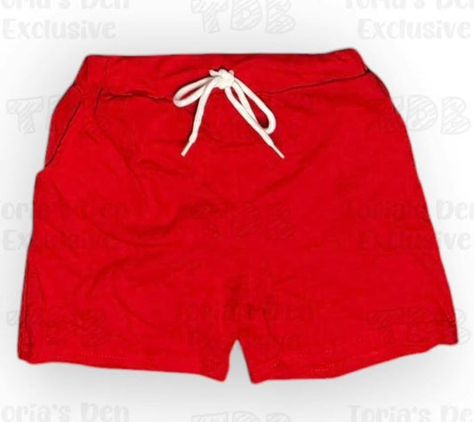 6-7 Red Pocket Shorts Exclusive: Ready to Ship
