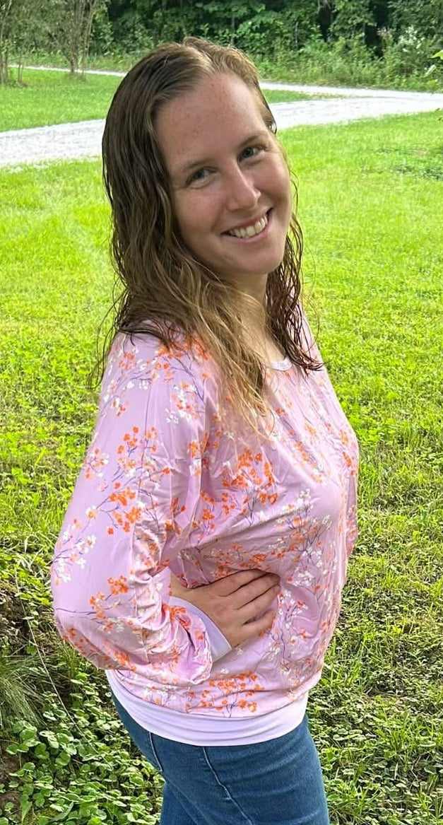 Adult Large (TTS) Fall Floral Dolman Exclusive *Ready to Ship!*