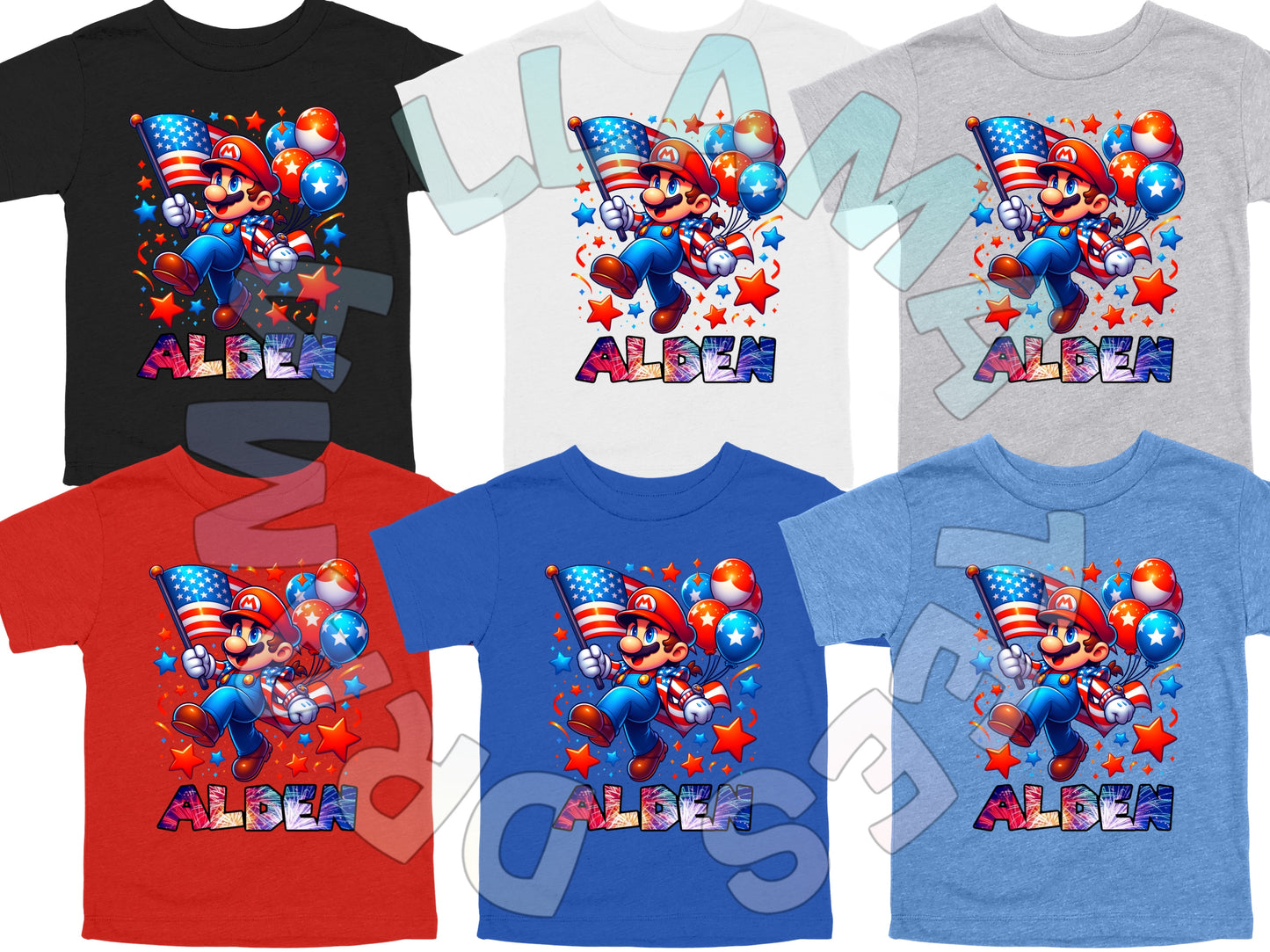 Fourth of July Character Tees (Adult Sizes) *multiple color and pattern options*