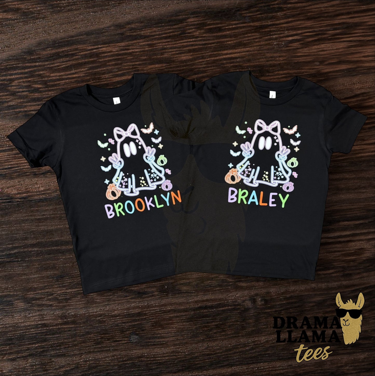 DEAL! Neon Ghosties Personalized Tees $10! Stock up for next year! ~