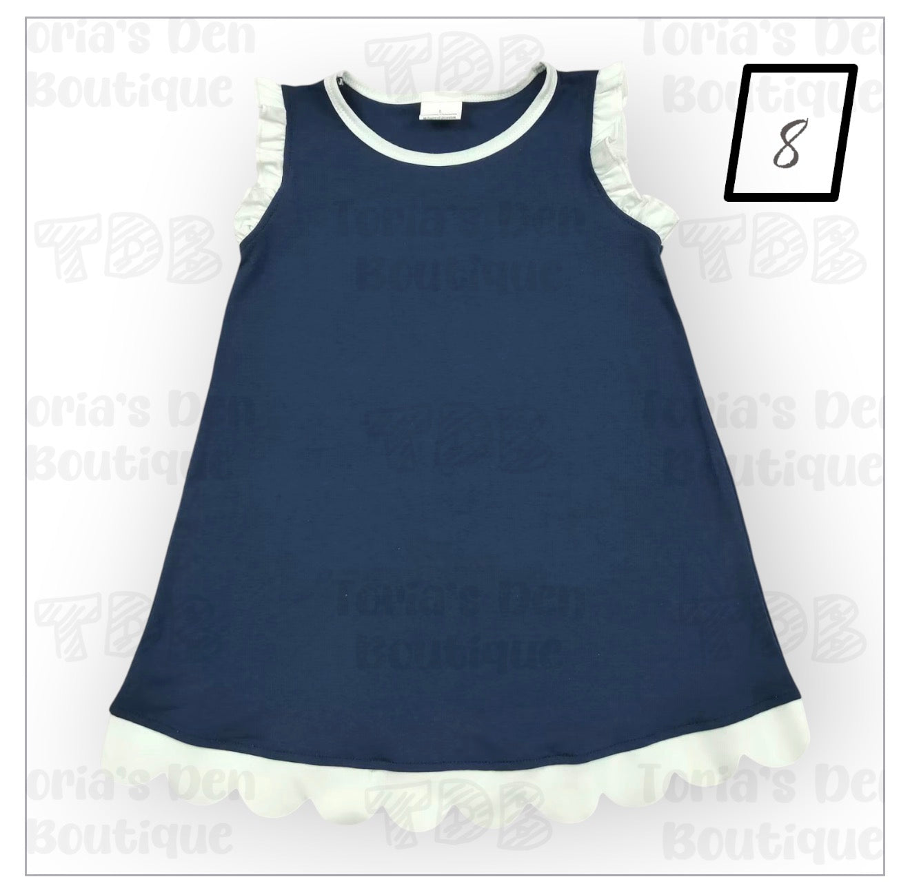 Scalloped Dresses | With or Without Personalization (Put Color Number in Note Box)