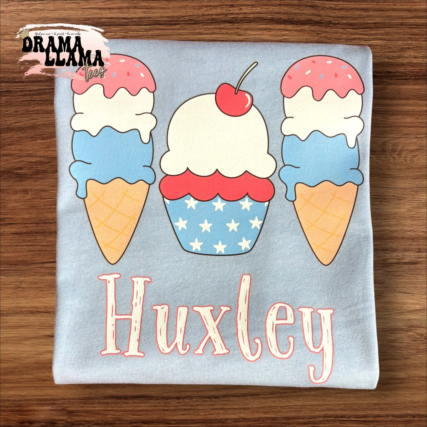 Personalized Ice Creams RWB | RWB Tee Release 2026 | Free Shipping | Put Shirt Size and NAME in Note Box