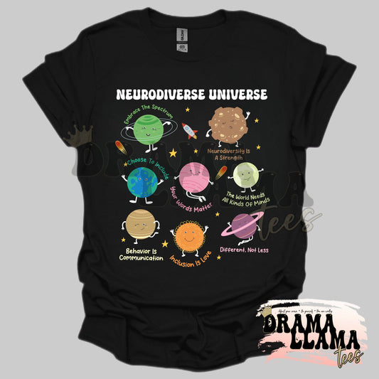 Neurodiverse Universe Tees: DLTPO