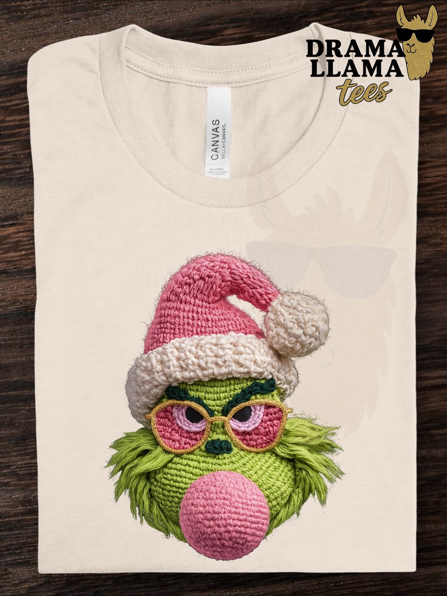 Drama Llama Tuesday Deal! Faux Embroidery Mean One Bubblegum ~Deal is 24 hours only!~