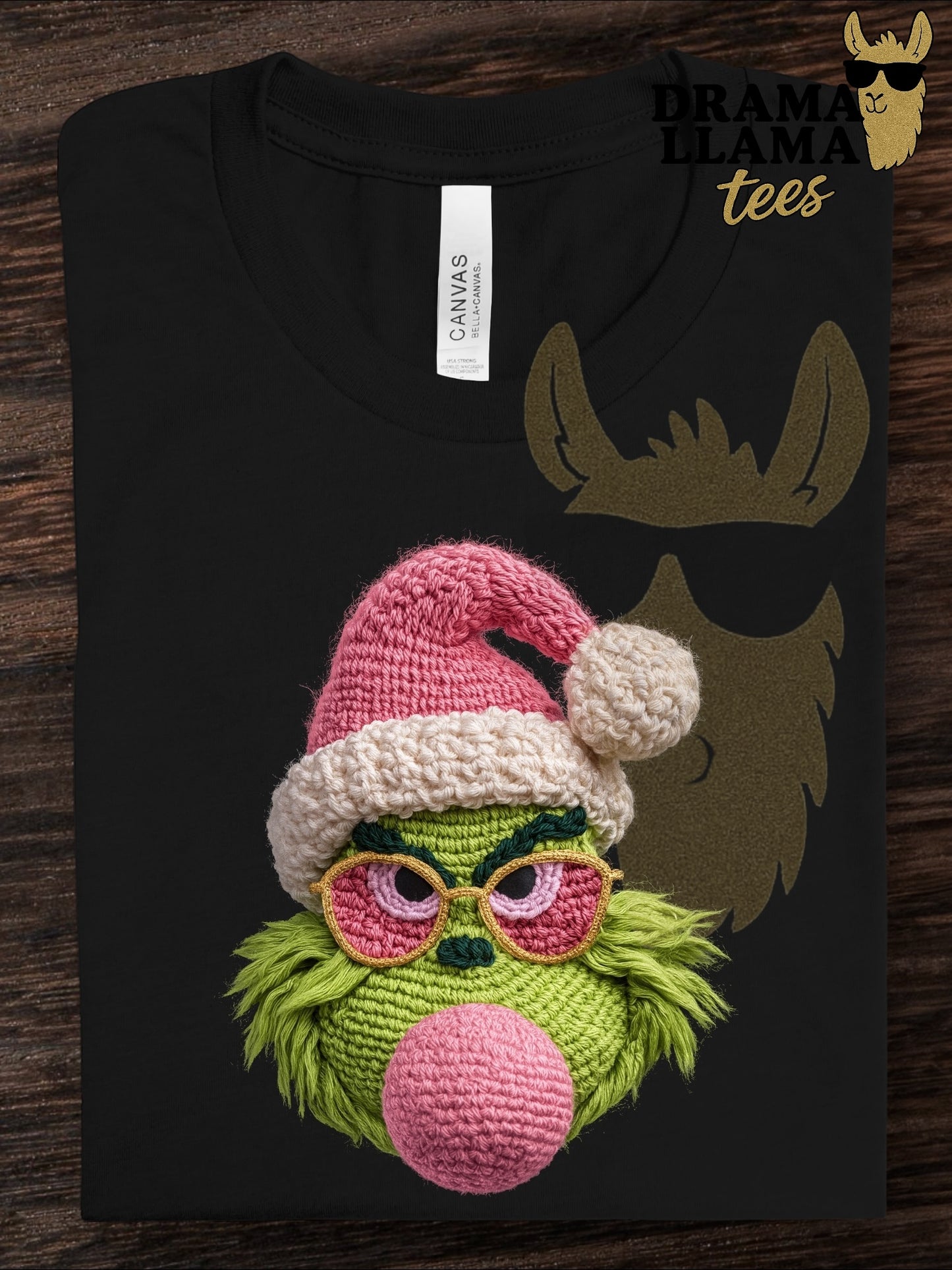 Drama Llama Tuesday Deal! Faux Embroidery Mean One Bubblegum ~Deal is 24 hours only!~