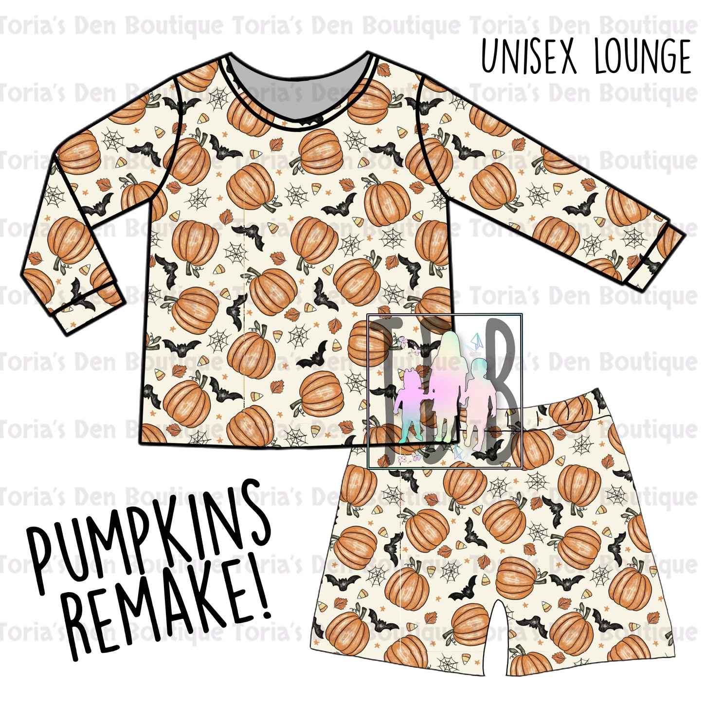 Throwback 4: Pumpkins Unisex Lounge Set (Adult & Kids! REMAKE! Pre-Order | Shipping is FREE at checkout!