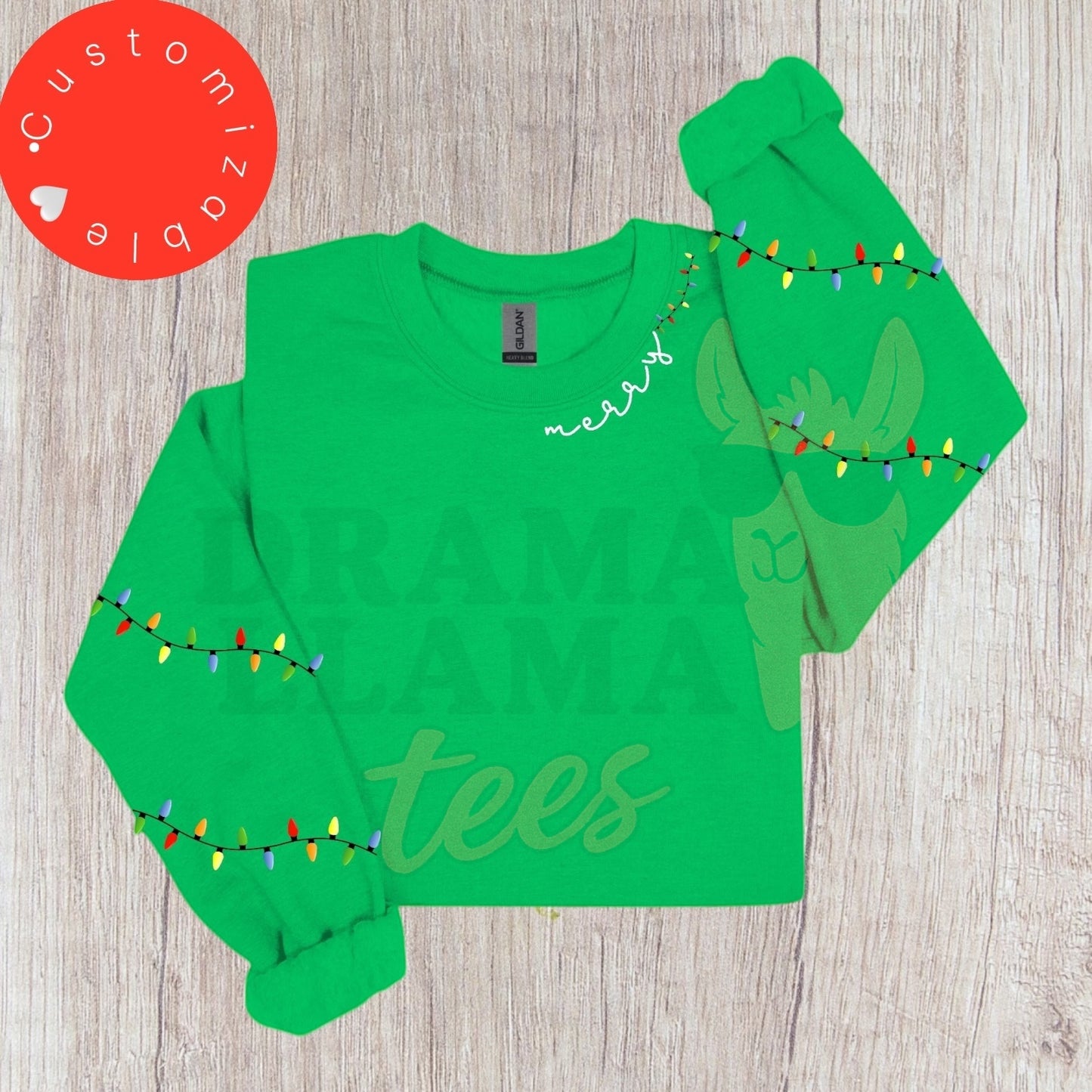 Customizable Christmas Lights Sweatshirts: Original Design
