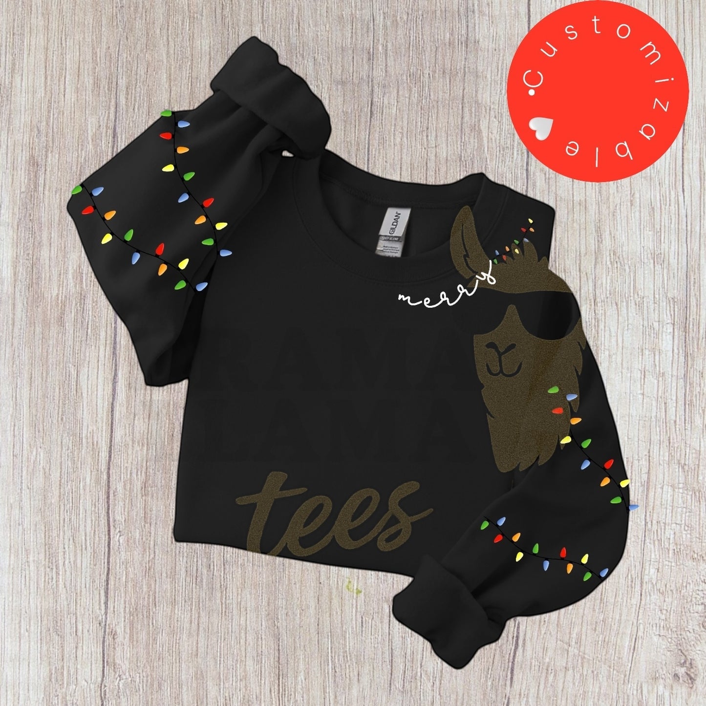 Customizable Christmas Lights Sweatshirts: Original Design