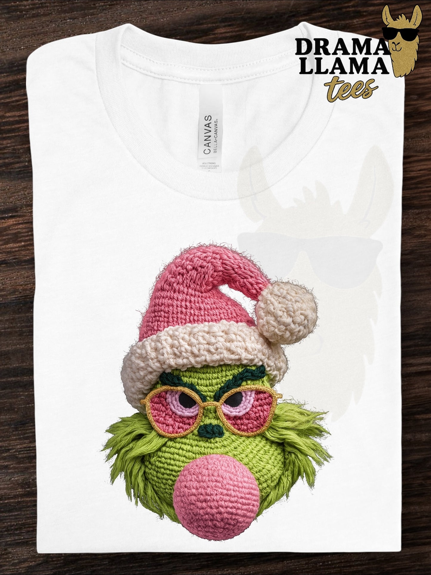 Drama Llama Tuesday Deal! Faux Embroidery Mean One Bubblegum ~Deal is 24 hours only!~