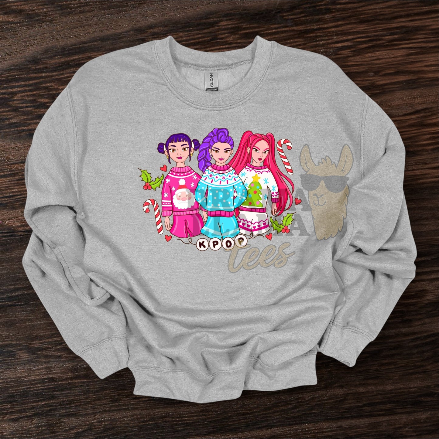 K💥 Christmas Collab Tees/Sweatshirt (Multiple Color Options!): DLTPO