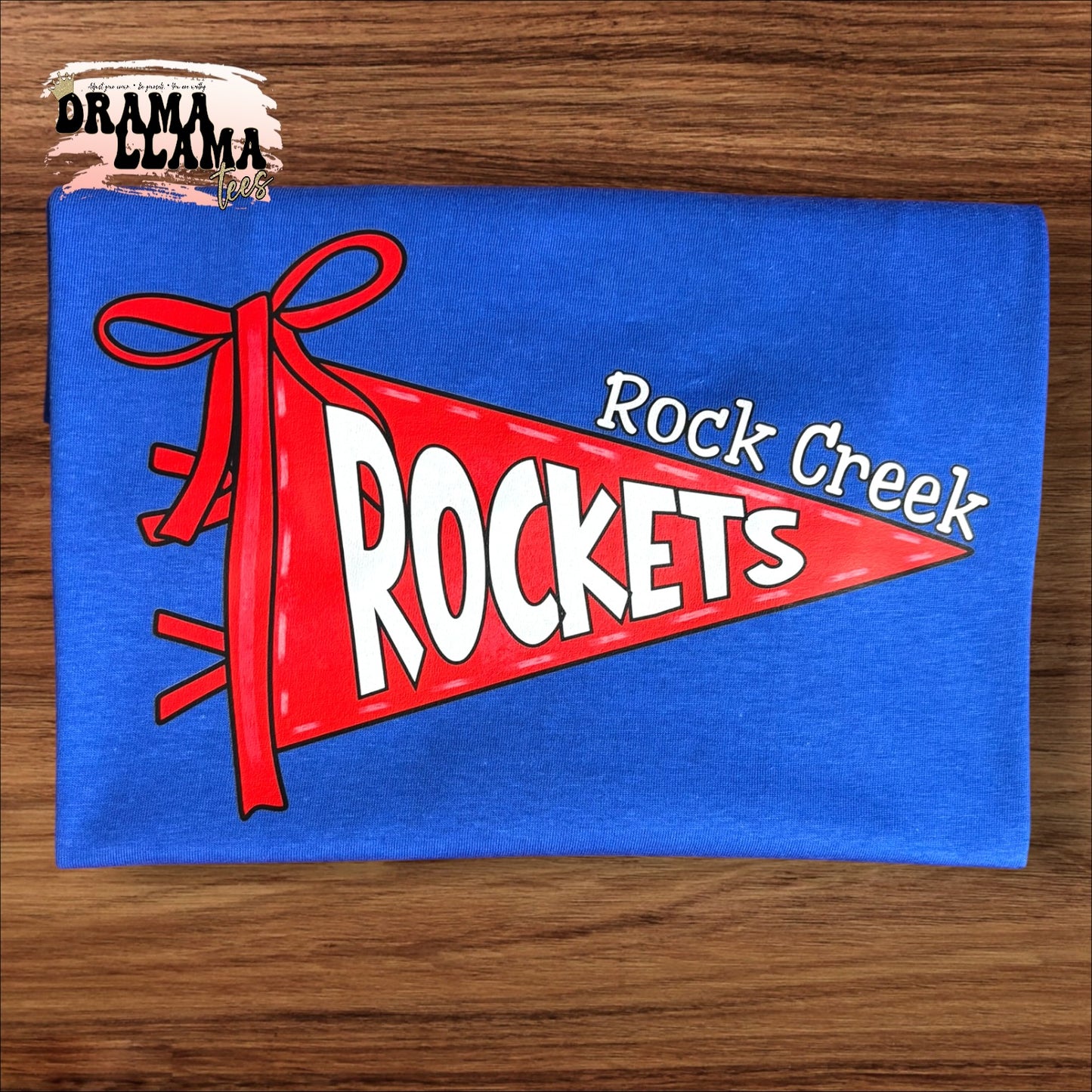 Pennant WITH BOW Spirit GILDAN SOFTSTYLE Tees | Put team name/info in note box!!