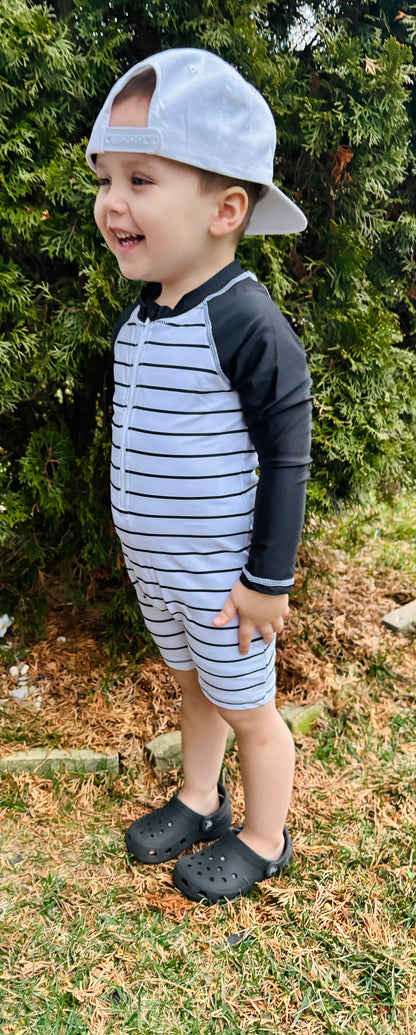 5T (fits like 4T)  Striped Rashguard Swim  *CLOSEOUT SALE*