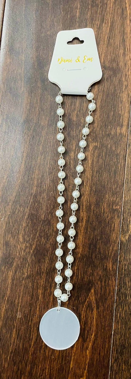 Circular Monogrammed Kids Necklace (Put Monogram and Color Choice in Note Box) *CLOSEOUT SALE*