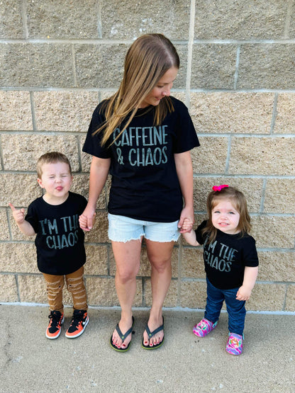 Caffeine and Chaos Mommy & Me Tees: DLTPO
