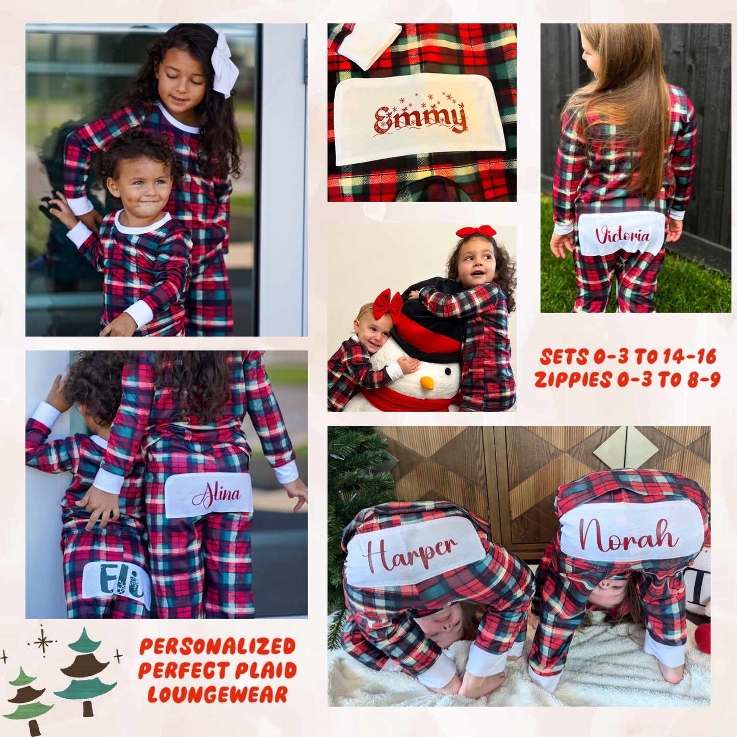 Basic Christmas Eve Box (30x40" Blanket/Personalized Gingerbread Plush/Pajamas)
