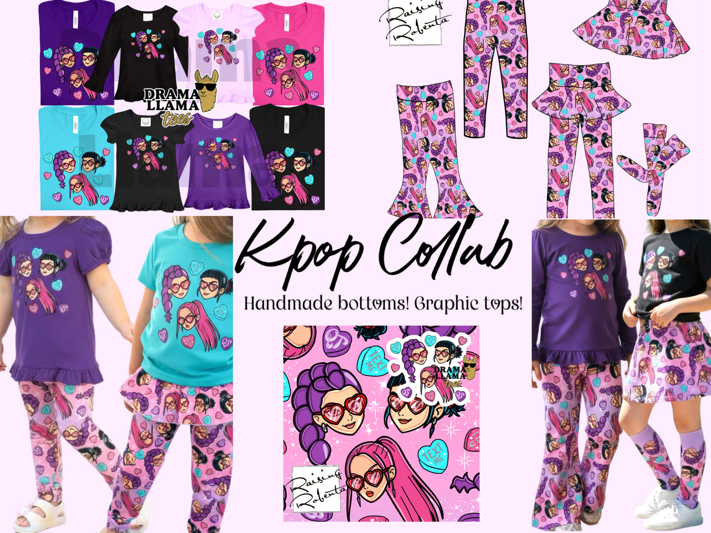 K💥 Vday Collab Ruffle Sleeve Tops