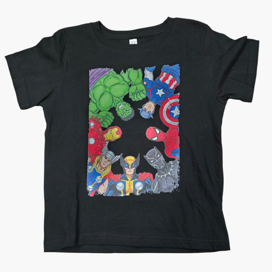 2T 5-6 Superhero Tee: Ready to Ship