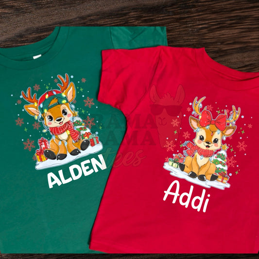 Reindeer Personalized Tee: DLTPO