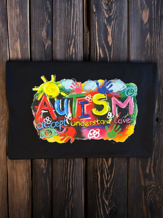 Autism Acceptance Paintbrush Tees: DLTPO