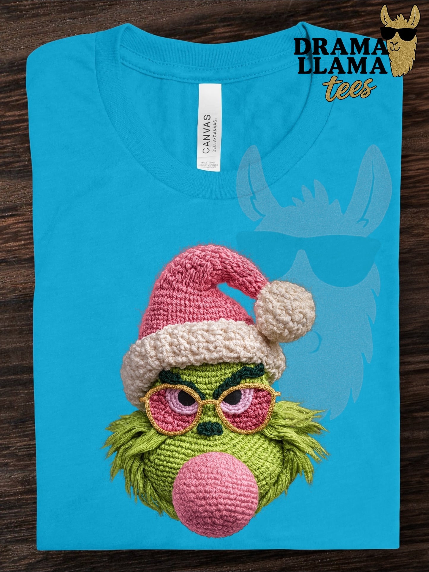 Drama Llama Tuesday Deal! Faux Embroidery Mean One Bubblegum ~Deal is 24 hours only!~