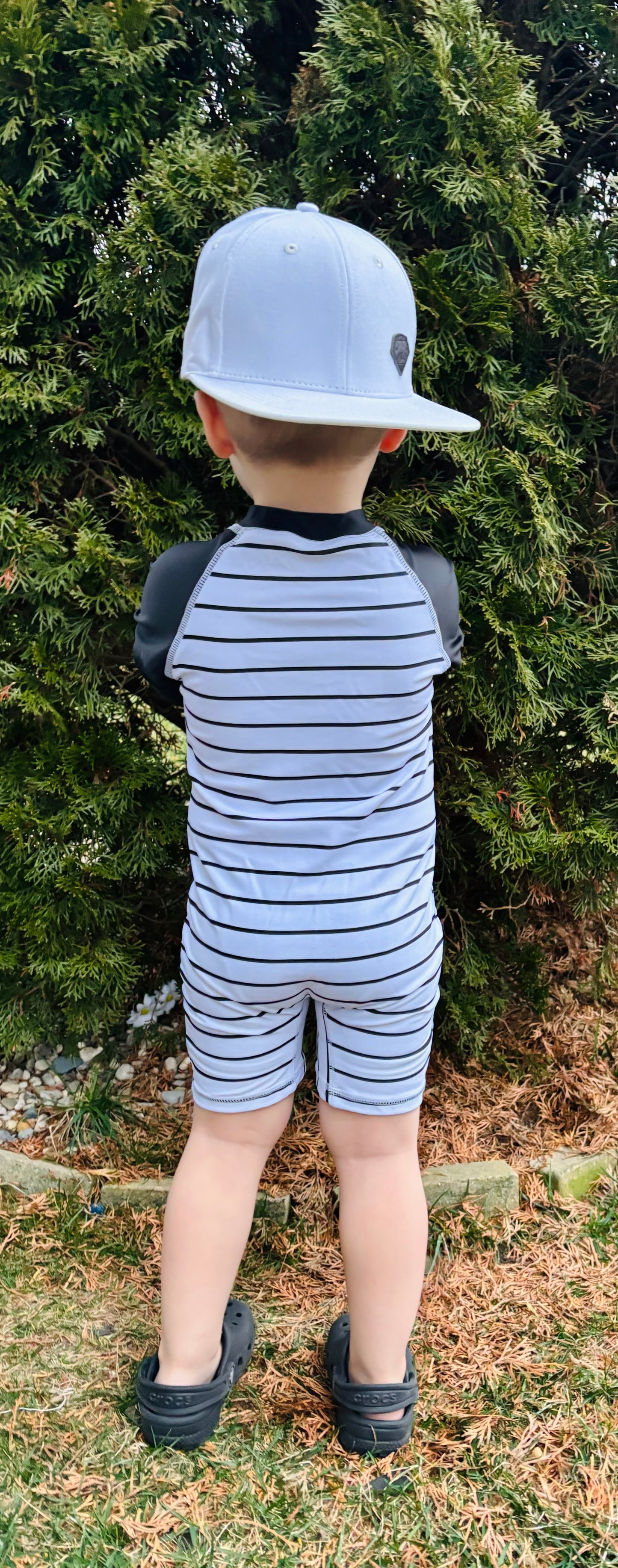 5T (fits like 4T)  Striped Rashguard Swim  *CLOSEOUT SALE*
