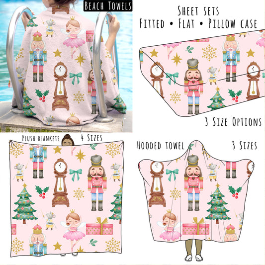 Christmas Ballet- Personalized Items ~ Sheets, Pillowcases, Blankets, Towels ~