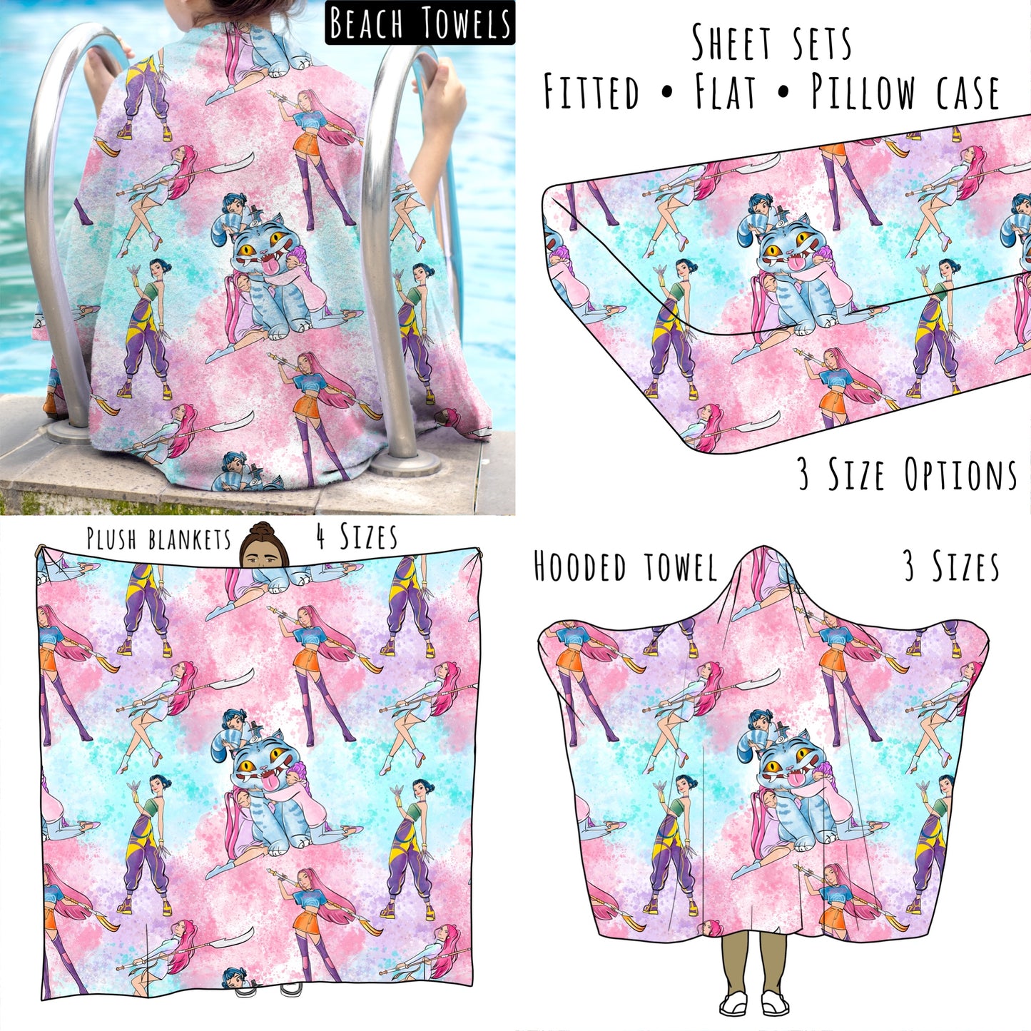 Hunt3 Personalized Items ~ Sheets, Pillowcases, Blankets, Towels ~
