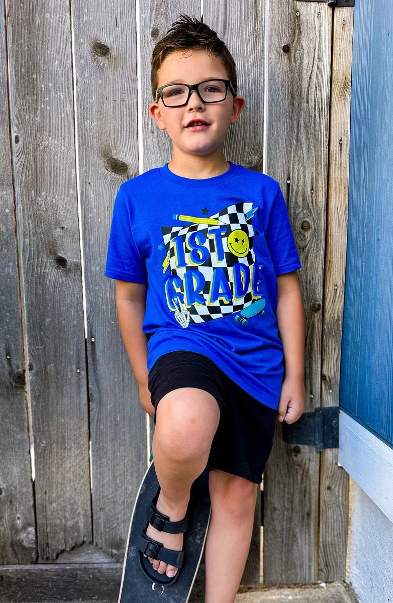 Checks & Smiley Grades GILDAN SOFTSTYLE Youth Tees | Put GRADE in note box! Pre-K to 4th