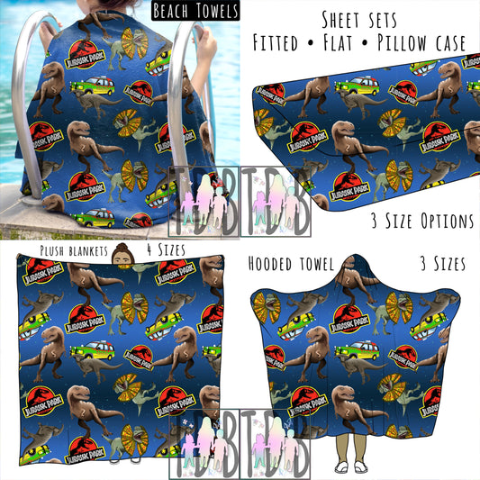 Dino Park Personalized Items ~ Sheets, Pillowcases, Blankets, Towels ~