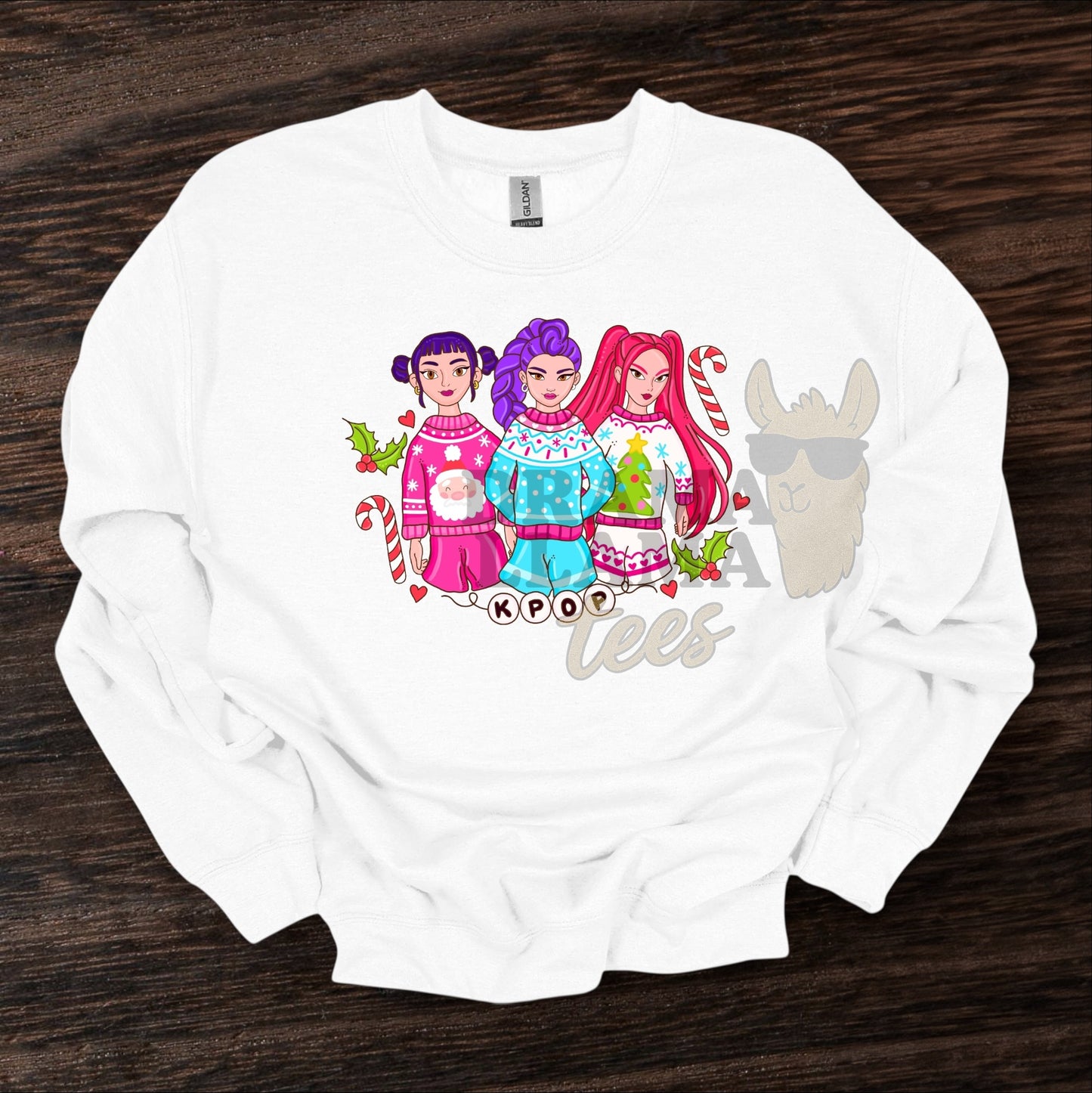 K💥 Christmas Collab Tees/Sweatshirt (Multiple Color Options!): DLTPO