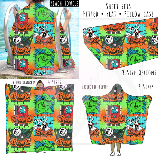 Nightmare Personalized Items ~ Sheets, Pillowcases, Blankets, Towels ~