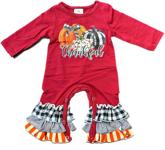 18mo Thankful Romper  *CLOSEOUT SALE*