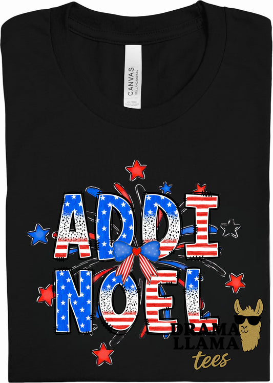 Custom Name (First or First Middle/No More than 9 Letters Per Line) | RWB Tee Release 2026 | Free Shipping | Put Shirt Size in Note Box