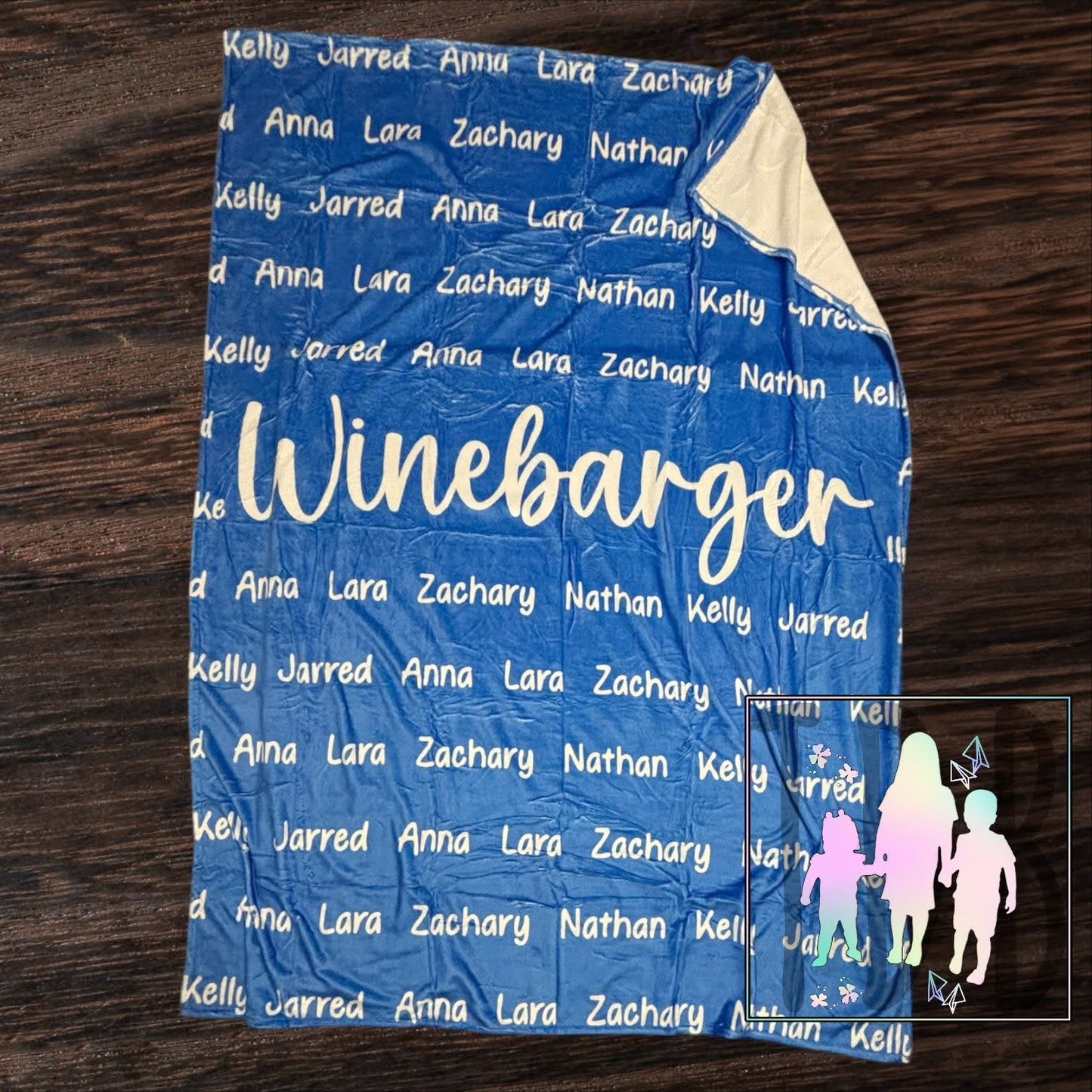 Title with Kids/Grandkids Names Blankets