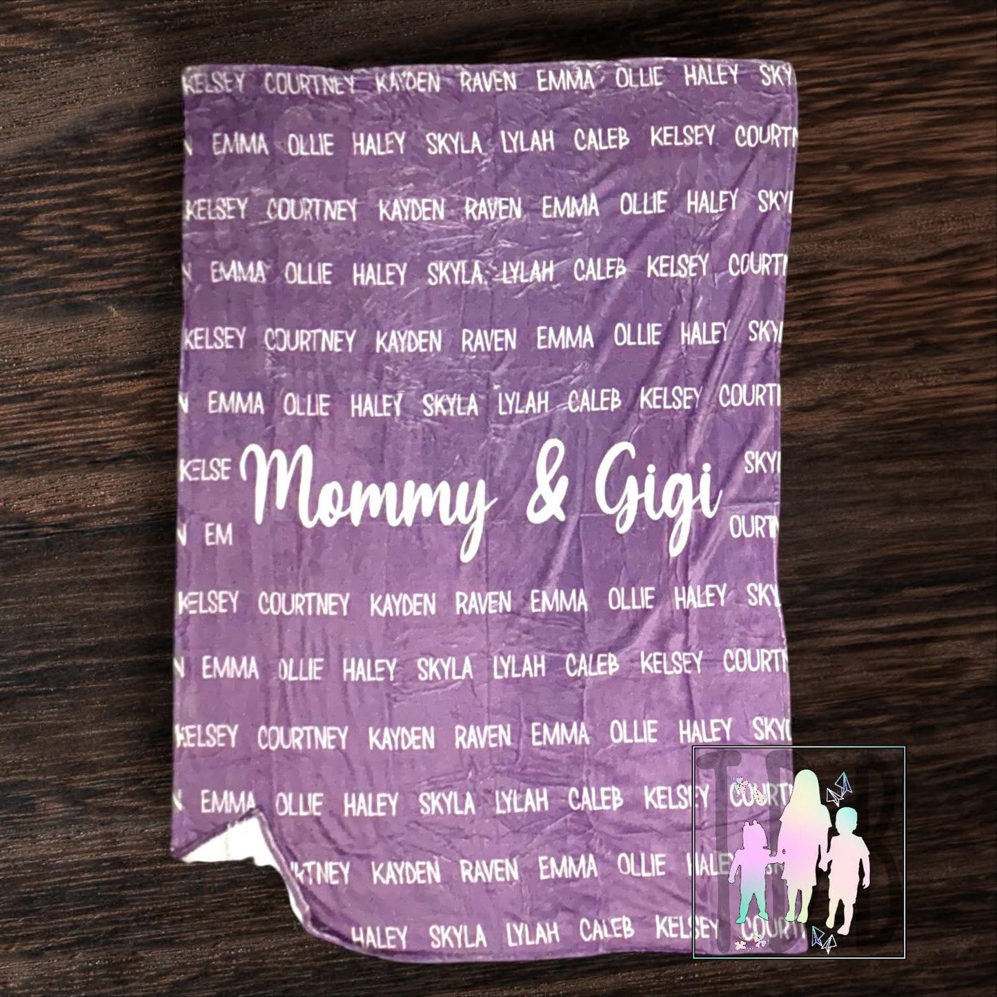 Title with Kids/Grandkids Names Blankets