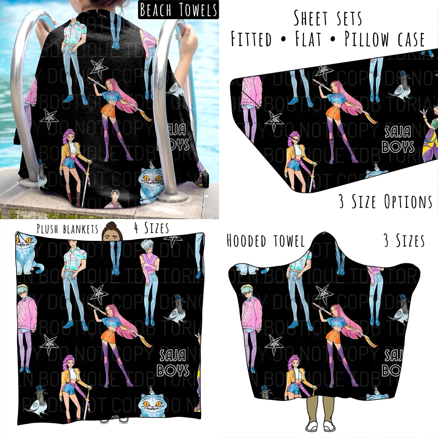 Hunt1 Personalized Items ~ Sheets, Pillowcases, Blankets, Towels ~