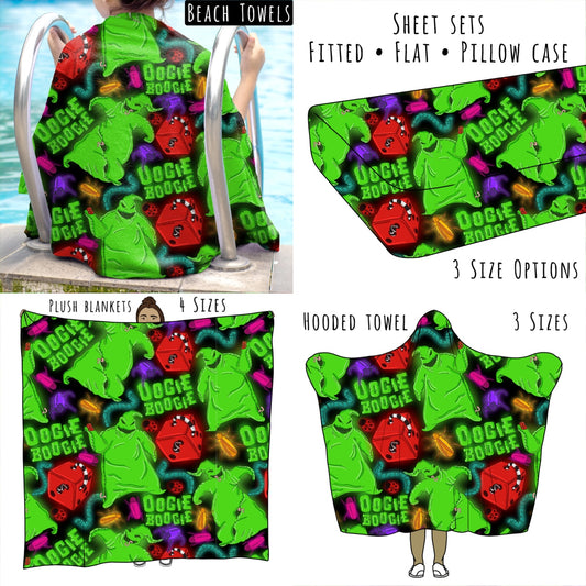 Boogie Man Personalized Items ~ Sheets, Pillowcases, Blankets, Towels ~