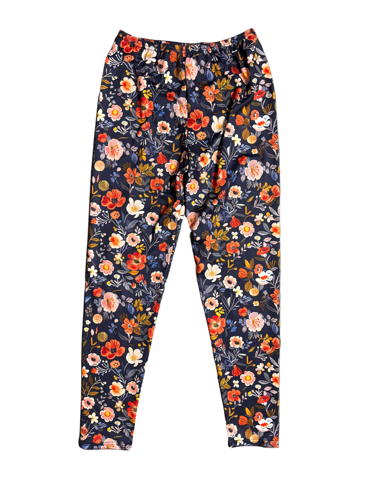16-18, Adult Small, Adult Floral Leggings *CLOSEOUT*