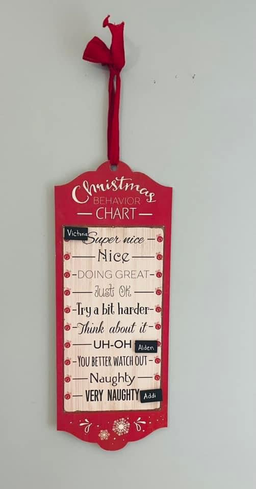 HUGE Christmas Behavior Chart  *CLOSEOUT SALE*
