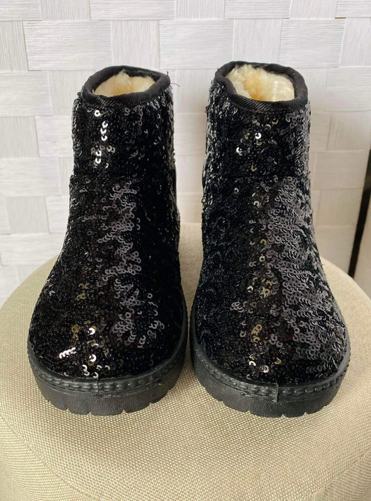 4C  Black Sequin Boots TTS  *CLOSEOUT SALE*